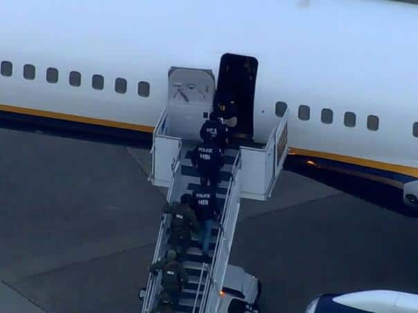Maduro arrived at the military base in New York