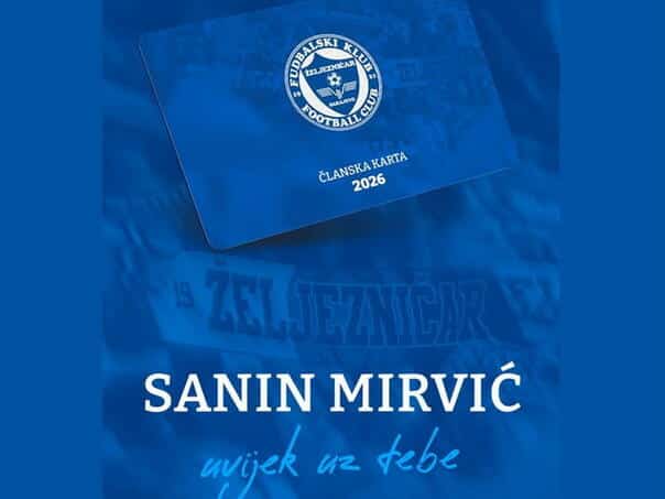 Mirvić supported the youngest fans of Željezničar by paying 1,000 membership fees