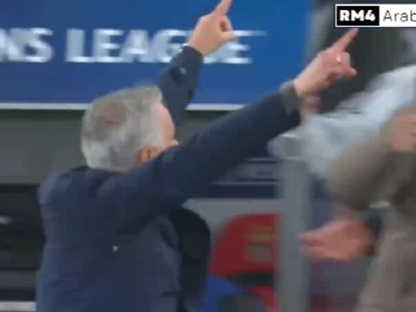 Mourinho in ecstasy after the goal, he hasn’t celebrated like this in a long time