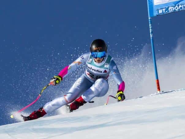 Muzaferia delighted in her debut: She took 6th place in the downhill