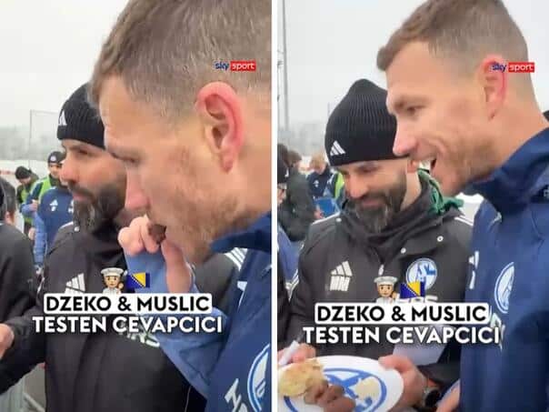 Schalke fans brought kebabs to Džeka and Muslić, Edin’s comments were a hit