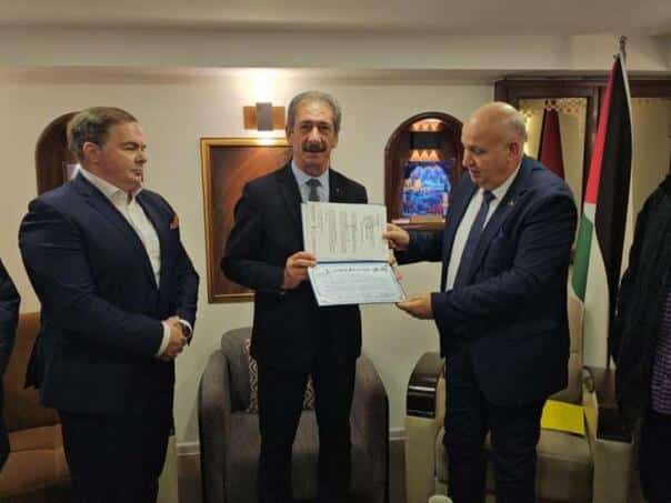 The Palestinian community in Bosnia and Herzegovina held a farewell reception for Ambassador Rizqa Namoura