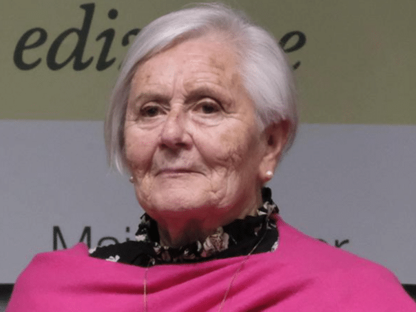 Holocaust survivor Tatiana Bucci addresses the European Parliament today