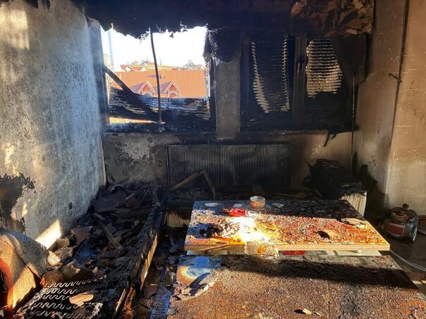 Six people were admitted to UKC Tuzla after the fire in Kalesija