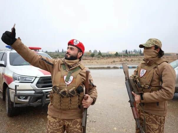 Celebrations in Raqqa after the army took control of Kurdish forces