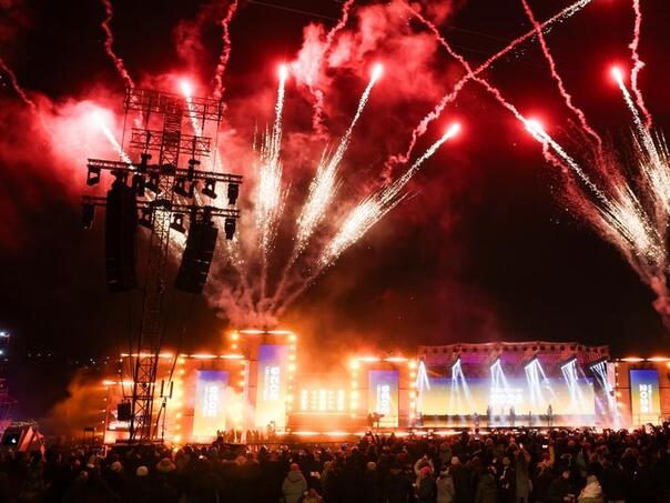 The traditional Berlin New Year’s party moved to Hamburg