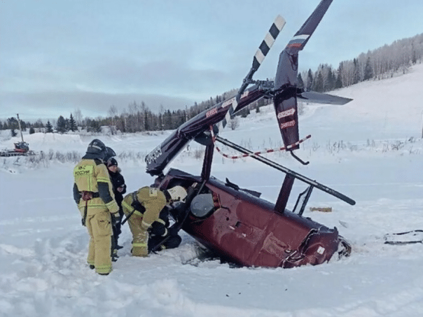 Video: Helicopter crashed in Russia, passengers killed