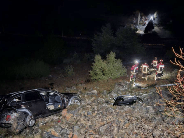 The vehicle landed 30 meters into a ravine on the road Posušje – Jablanica