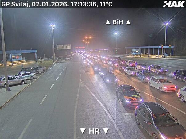 Due to the new EU system, there is a three-hour wait at the entrance to Croatia from Bosnia and Herzegovina
