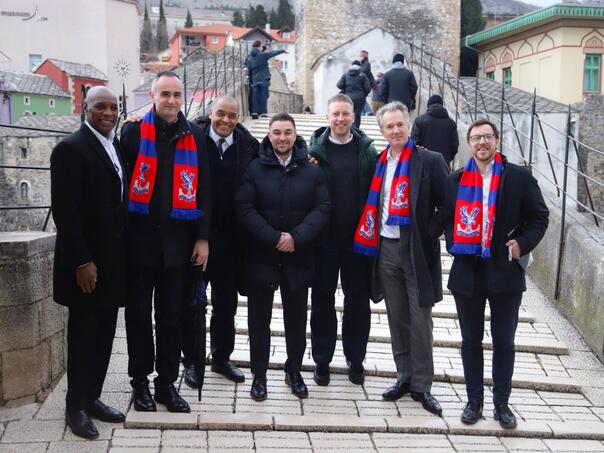 Mostar showed hospitality: Ambassador Reilly and Crystal Palace representatives were delighted
