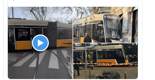 Video: At least two dead, 40 injured in a tram derailment in Milan