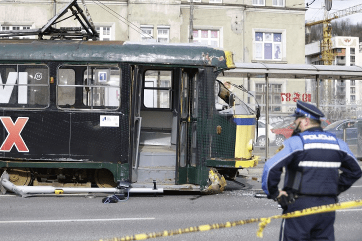 After the fatal accident in Sarajevo, the tram driver was arrested