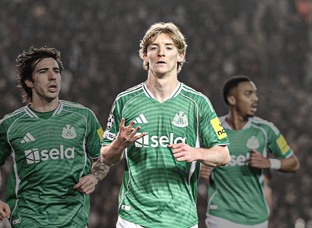 Gordon scored four goals in Newcastle’s emphatic win in Baku