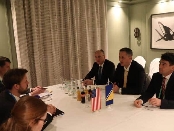Bećirović warned the State Department official about dangerous rhetoric from the RS