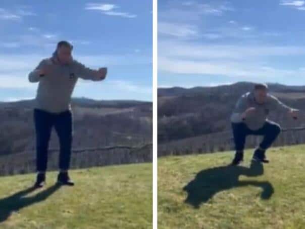 Dodik posted a bizarre video: He was doing squats on the mountain