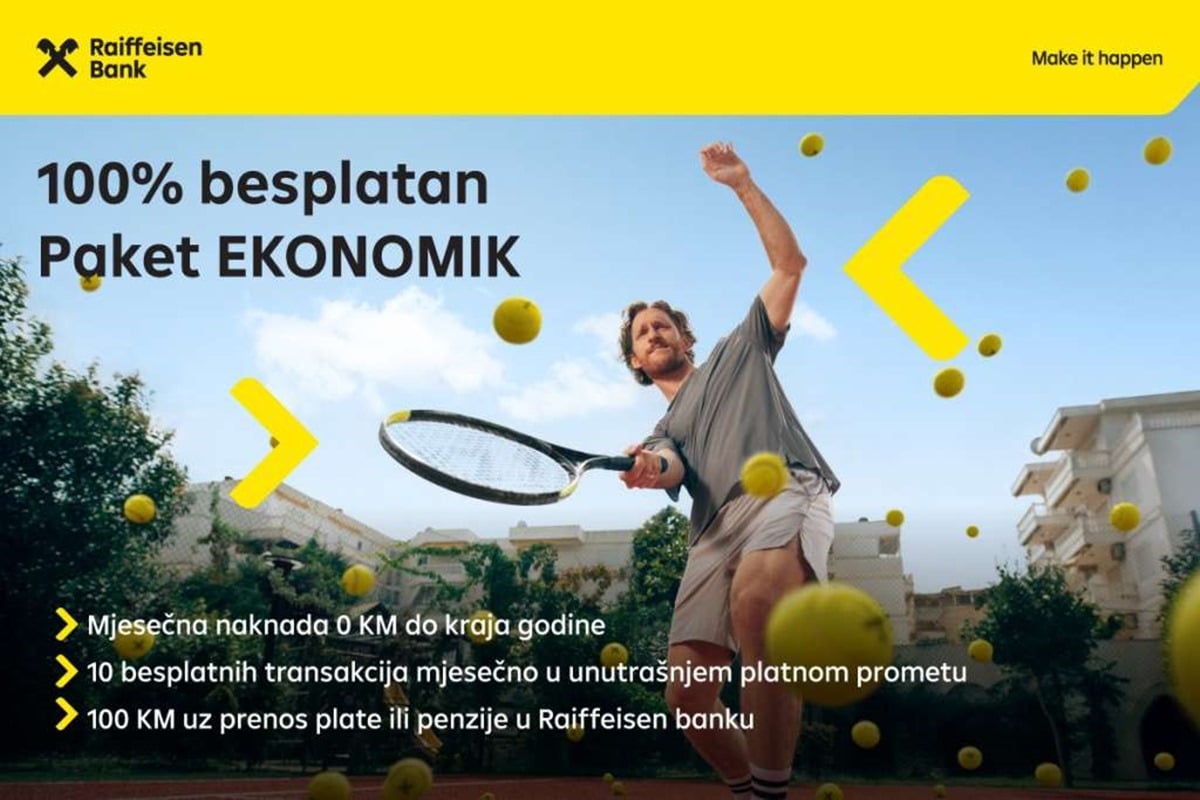 The new face of banking in BiH: Quick and easy with Raiffeisen’s free package of services