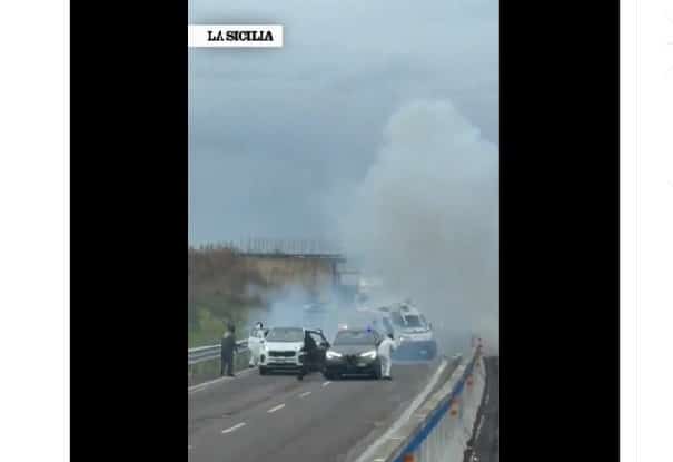 Video/Attack in Italy: Robbers blow up money transport vehicles