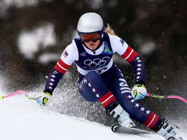 The knee survived: Lindsey Vonn finished the first official downhill training session with the 11th time