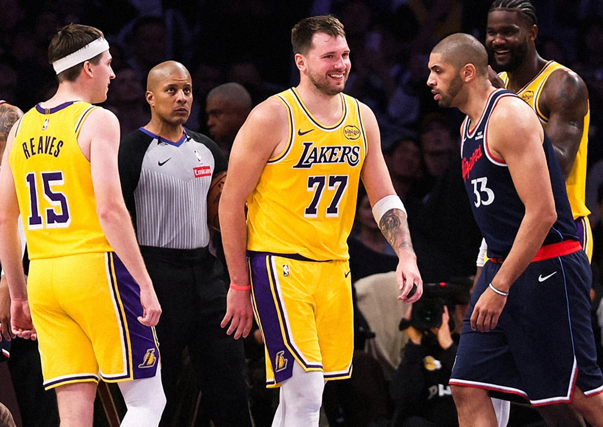 Dončić led the Lakers to victory in the city derby