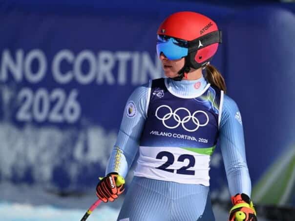 On the verge of historic success: Muzaferia 16. in the Olympic super giant slalom