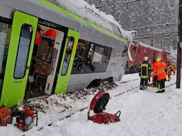 Five people injured in train overturn in Switzerland