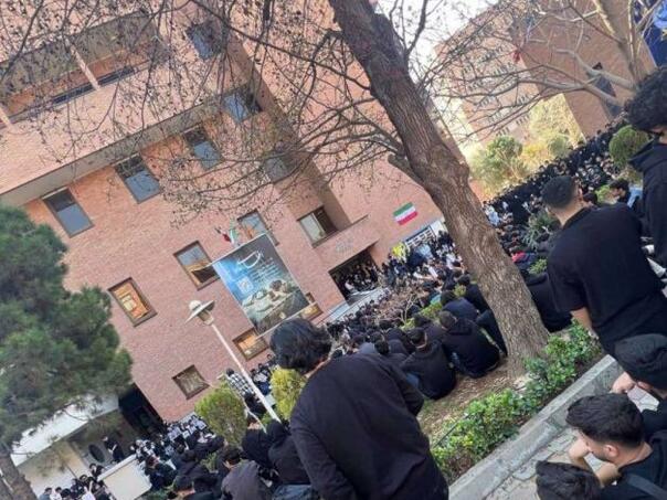 Students in Iran made the first protests after the January demonstrations