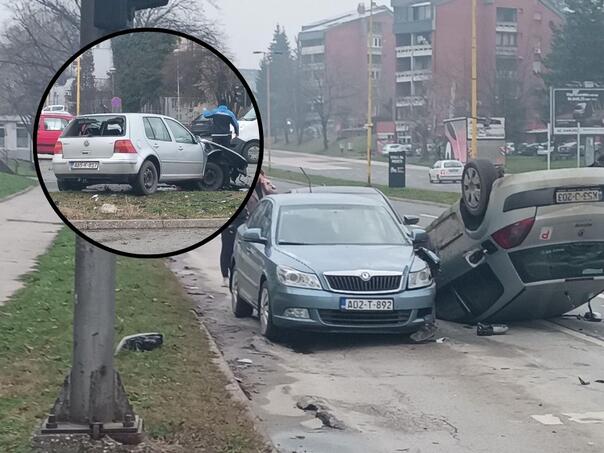 Four-car collision in Tuzla: Two people transported to UKC