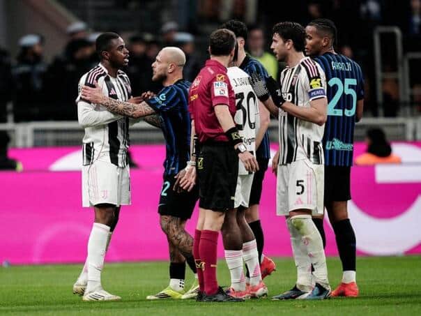 Inter defeated Juventus in a dramatic Italian derby