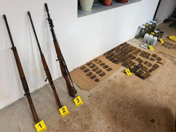During the search in Stolac, weapons and drugs were found