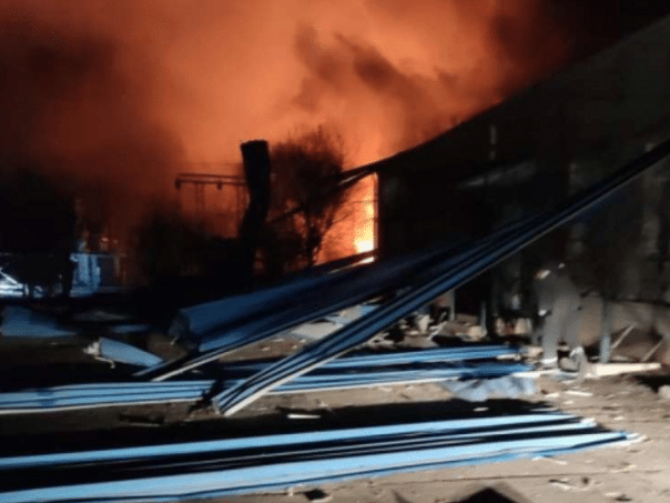 An energy facility in the Black Sea region of Odesa was damaged in the Russian attack