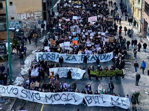 The protest in Sarajevo has ended, a new big rally will be held on Saturday
