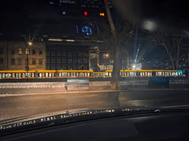 The tram driver who caused the accident last night was drugged and driving without a valid license