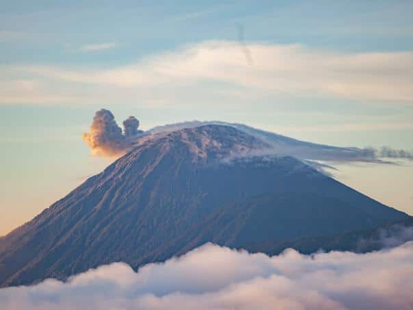 Volcano Semeru in Indonesia erupted five times in one day