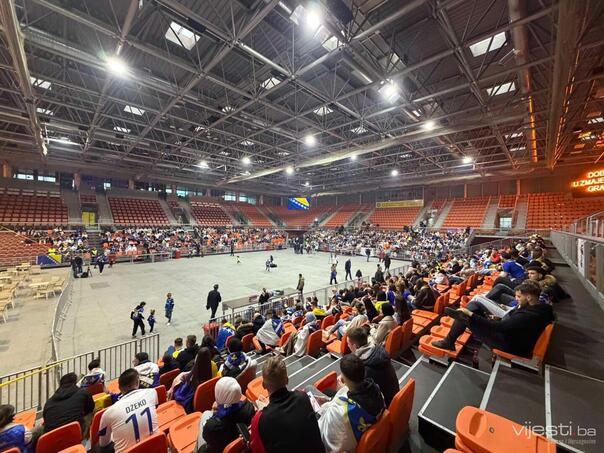 Fan zone in Zenica as a sign of our fans before the match decision