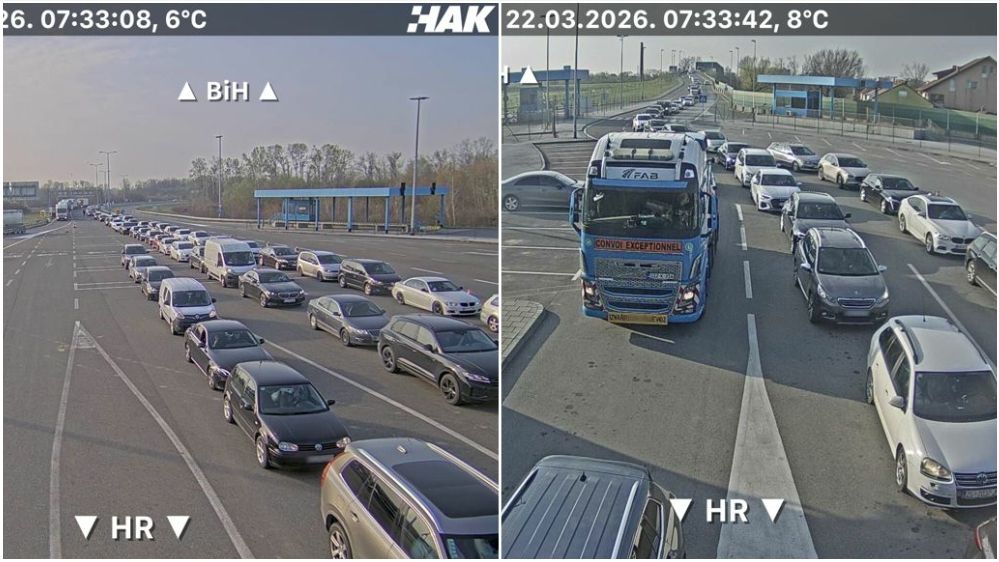 After the holidays: Kilometer columns at the border crossings in the north of Bosnia and Herzegovina