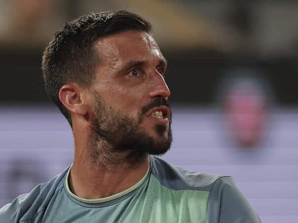 Damir Džumhur stopped at the start of Indian Wells