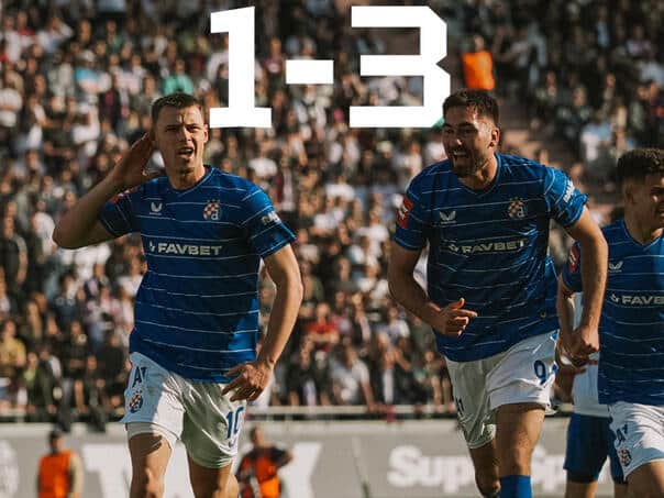 Dinamo celebrated easily in Split and came within a millimeter of the title