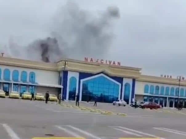 Iranian missiles hit the airport in Azerbaijan