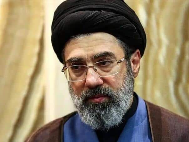Wounded: Mojtaba Khamenei broke his foot and has cuts on his face