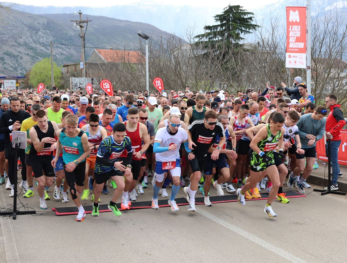 More than 3,000 runners at the Mostar Half Marathon: Dračar the winner, Stojanović second