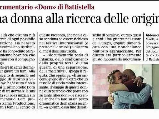 The most circulated Italian daily newspaper today writes about Bosnia and Herzegovina