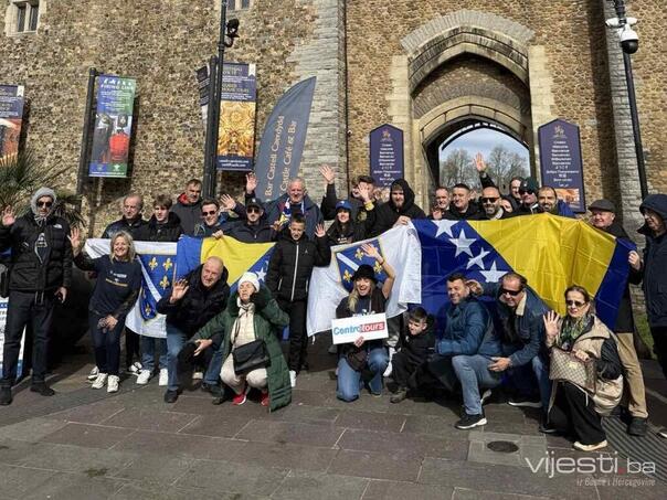 BiH fans gather in Cardiff before the decisive match