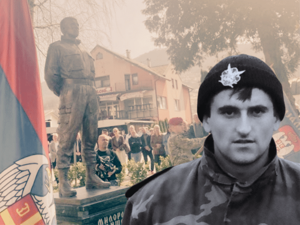 A monument to the former commander of the detachment that participated in the Srebrenica genocide was discovered
