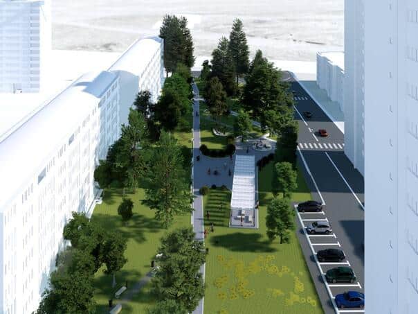 See what the new park will look like on Heroes’ Square in Sarajevo