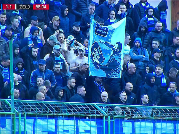 The Široki – Željezničar match was interrupted, the special forces entered the Manijak stand