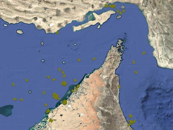 Oil tanker traffic through the Strait of Hormuz reduced by 90 percent