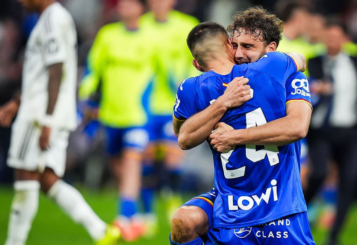 Getafe shocked Real Madrid and celebrated at the Bernabeu after 18 years