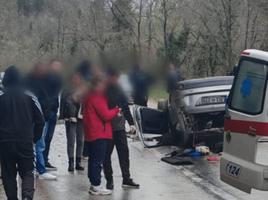 Serious accident near Jablanica: The car ended up on its roof
