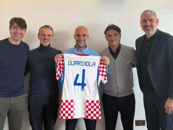 Pep Guardiola hosted the HNS delegation and the national team in Manchester