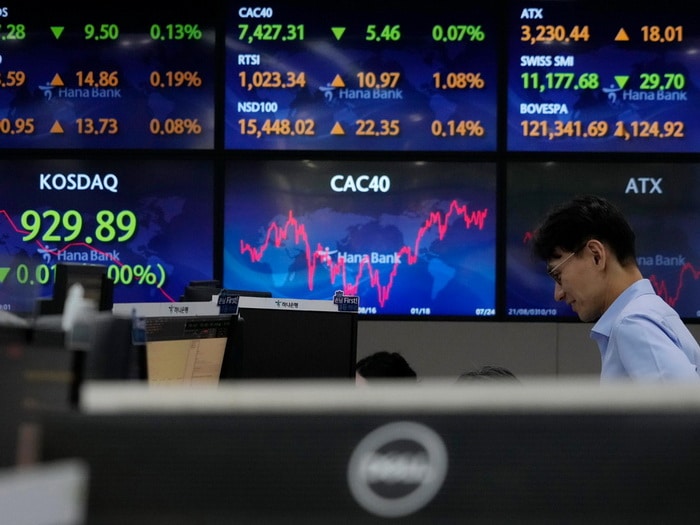 Nervous trading, index decline